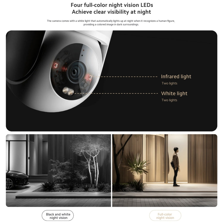 Original Xiaomi CW300 4MP Outdoor Camera IP66 Waterproof Full Color Night Vision WiFi Camera, US Plug Original Xiaomi CW300 4MP Outdoor Camera IP66 Waterproof Full Color Night Vision WiFi Camera, US Plug
